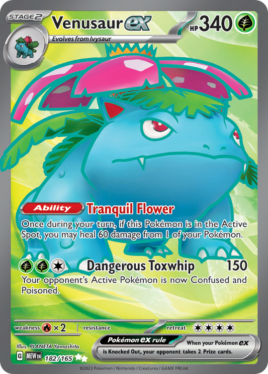 Venusaur ex 182/165 Ultra Rare | 151 | Pokemon Card