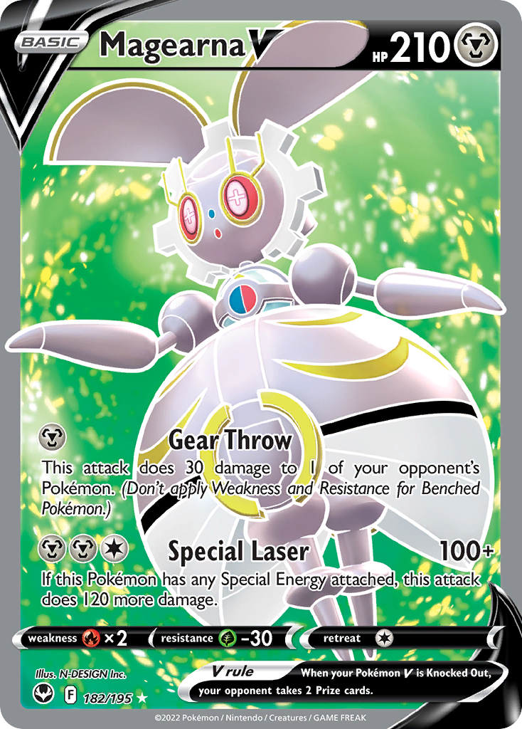 Magearna V 182/195 Rare Ultra | Silver Tempest | Pokemon Card