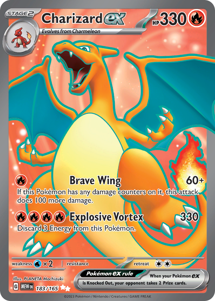 Charizard ex 183/165 Ultra Rare | 151 | Pokemon Card