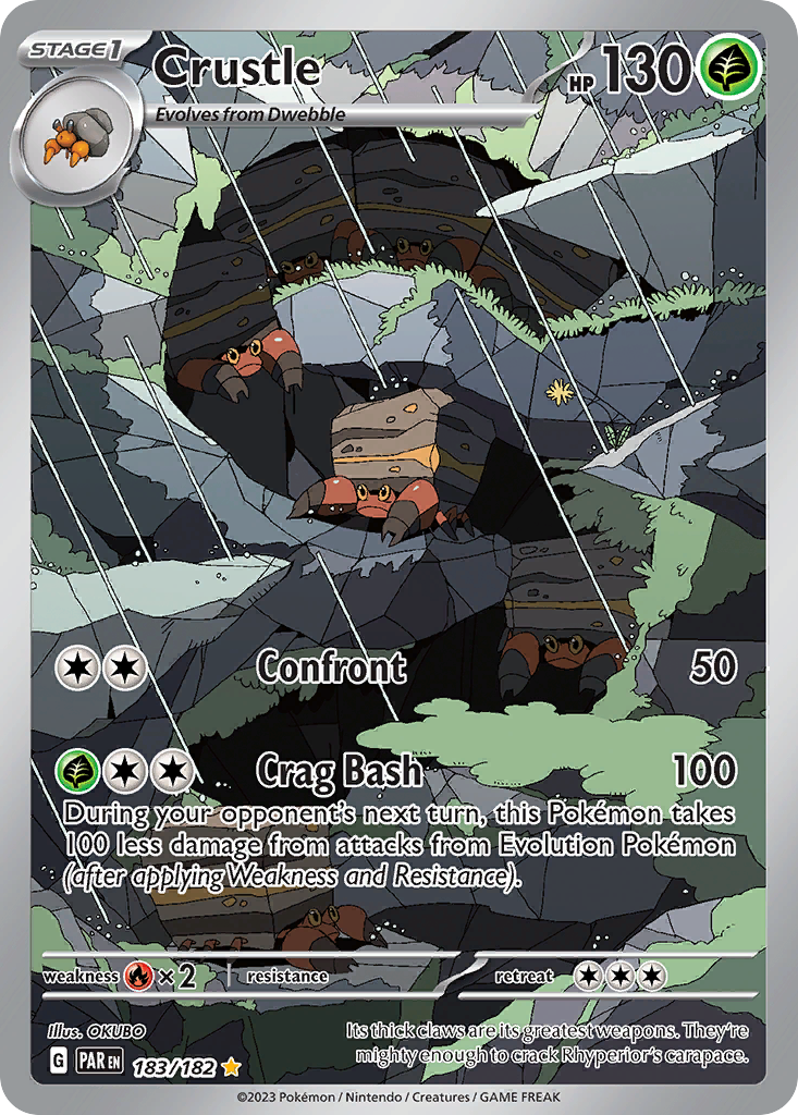 Crustle 183/182 Illustration Rare | Paradox Rift | Pokemon Card