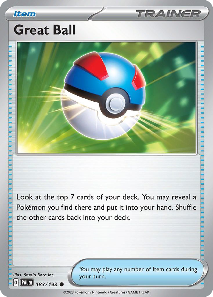Great Ball 183/193 Common | Paldea Evolved | Pokemon Card