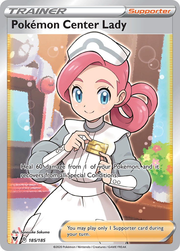 Pokémon Center Lady 185/185 Rare Ultra | Vivid Voltage | Pokemon Card