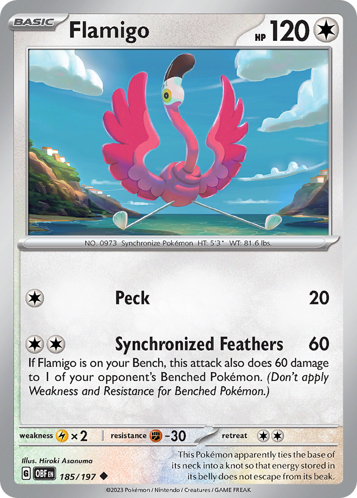 Buy Flamigo | Obsidian Flames | Pokemon Card Australia