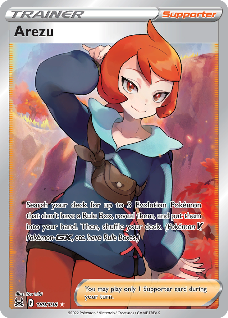 Arezu 189/196 Rare Ultra | Lost Origin | Pokemon Card