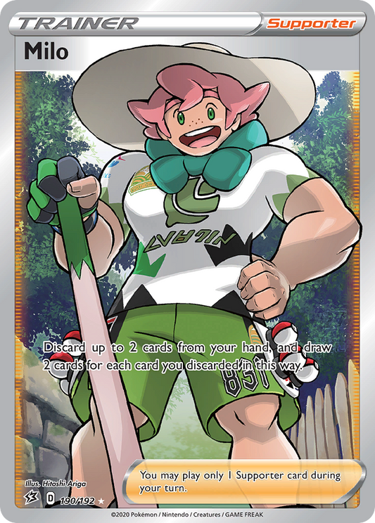 Milo 190/192 Rare Ultra | Rebel Clash | Pokemon Card