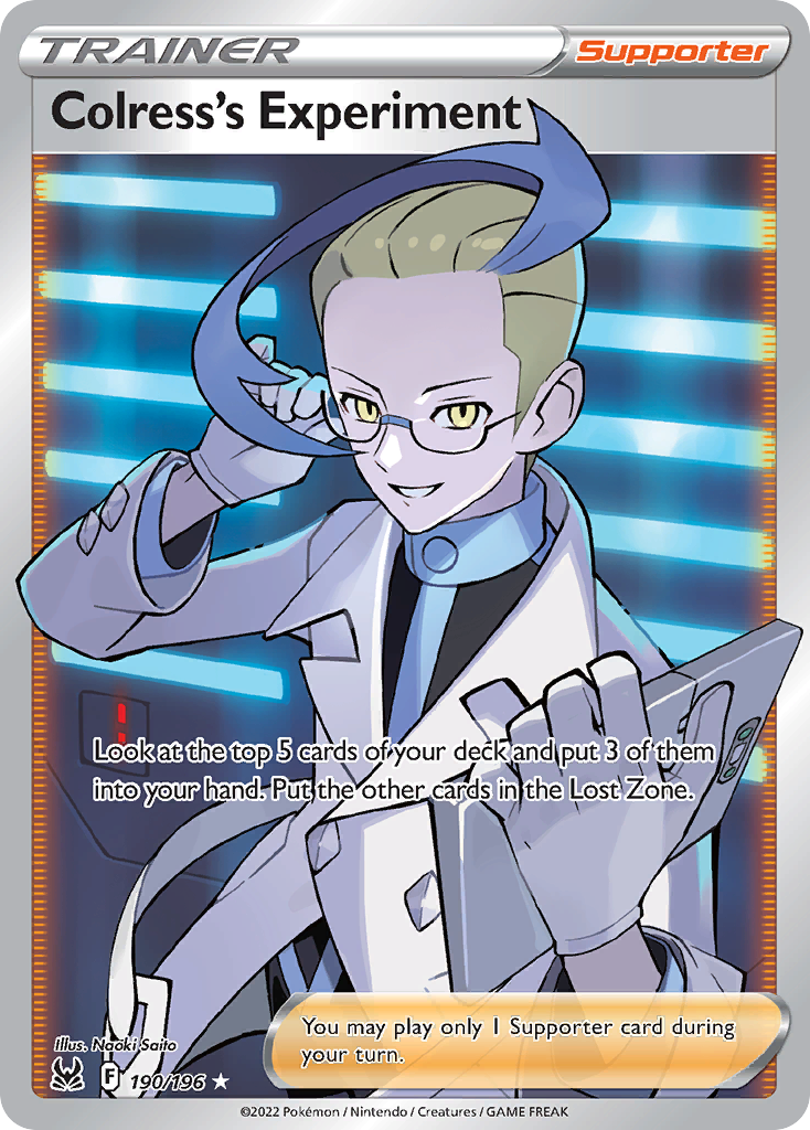 Colress's Experiment 190/196 Rare Ultra | Lost Origin | Pokemon Card