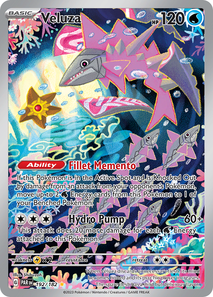 Veluza 192/182 Illustration Rare | Paradox Rift | Pokemon Card