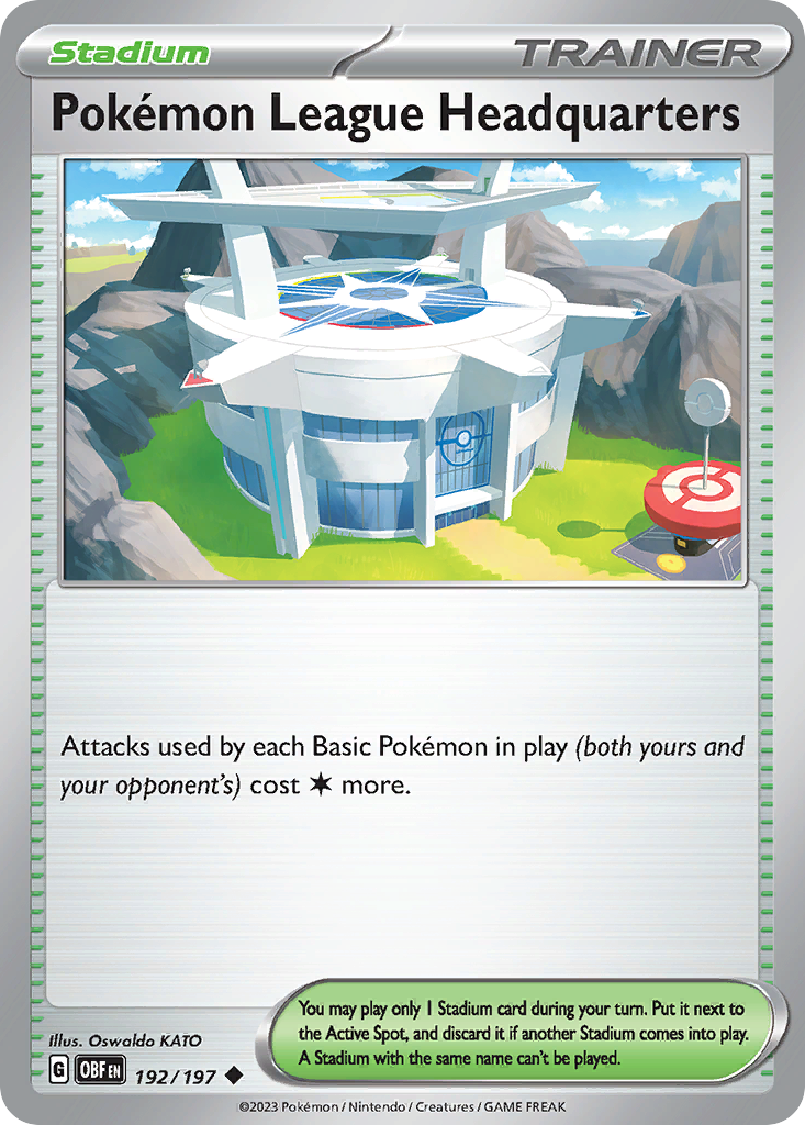 Pokémon League Headquarters 192/197 Uncommon | Obsidian Flames | Pokemon Card