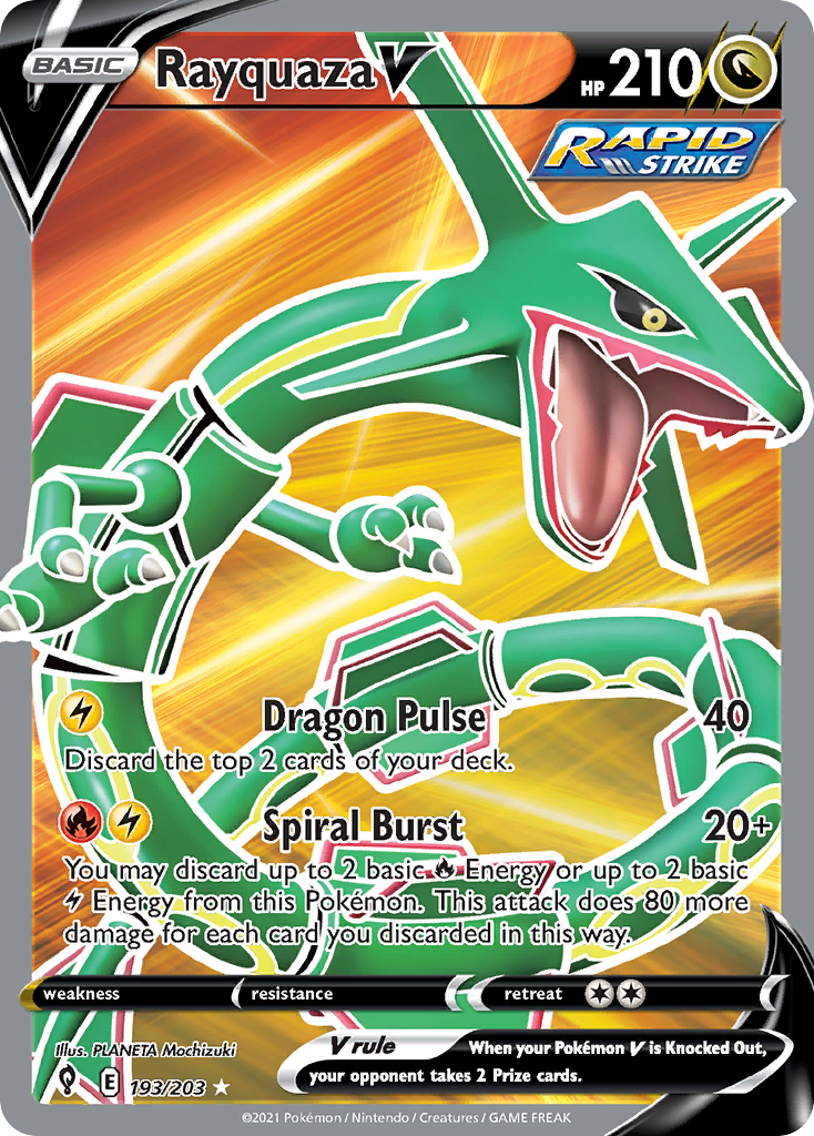 Rayquaza V 193/203 Rare Ultra | Evolving Skies | Pokemon Card