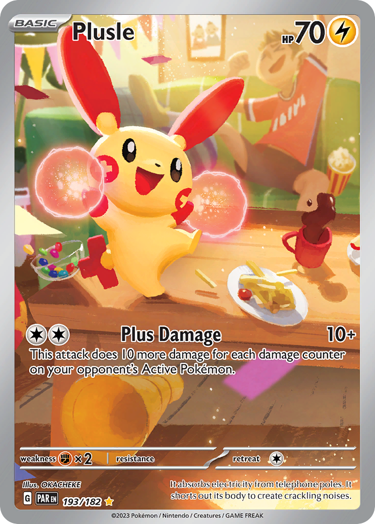 Plusle 193/182 Illustration Rare | Paradox Rift | Pokemon Card