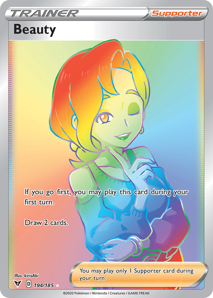Beauty 194/185 Rare Rainbow | Vivid Voltage | Pokemon Card