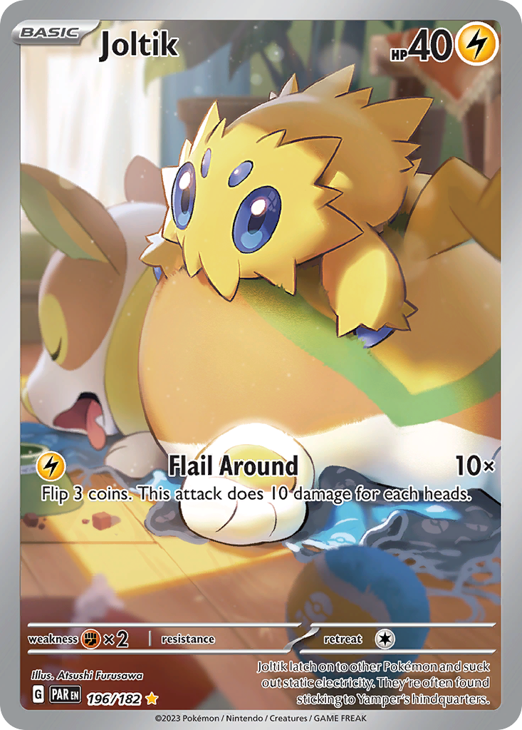 Joltik 196/182 Illustration Rare | Paradox Rift | Pokemon Card