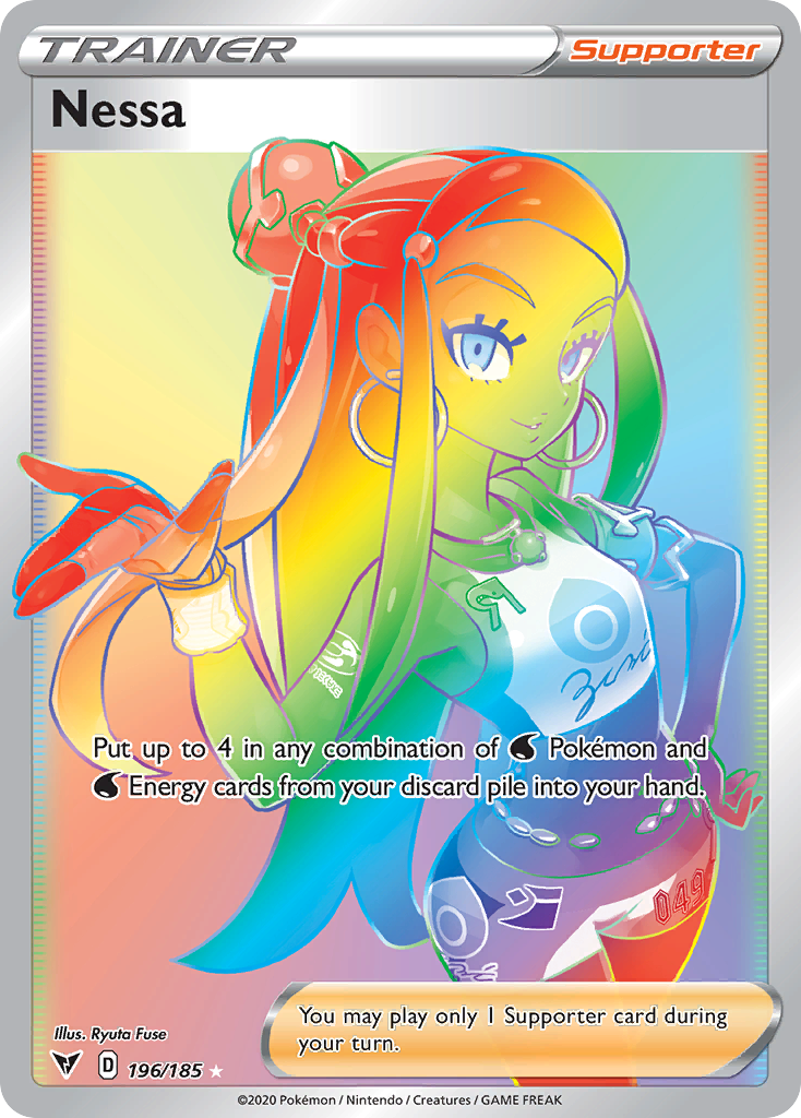 Nessa 196/185 Rare Rainbow | Vivid Voltage | Pokemon Card
