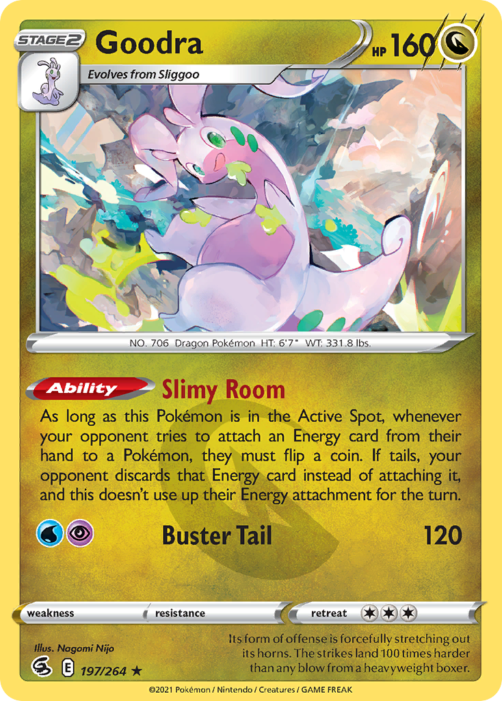 Goodra 197/264 Rare | Fusion Strike | Pokemon Card