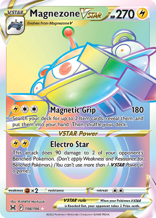 Magnezone VSTAR 198/196 Rare Rainbow | Lost Origin | Pokemon Card