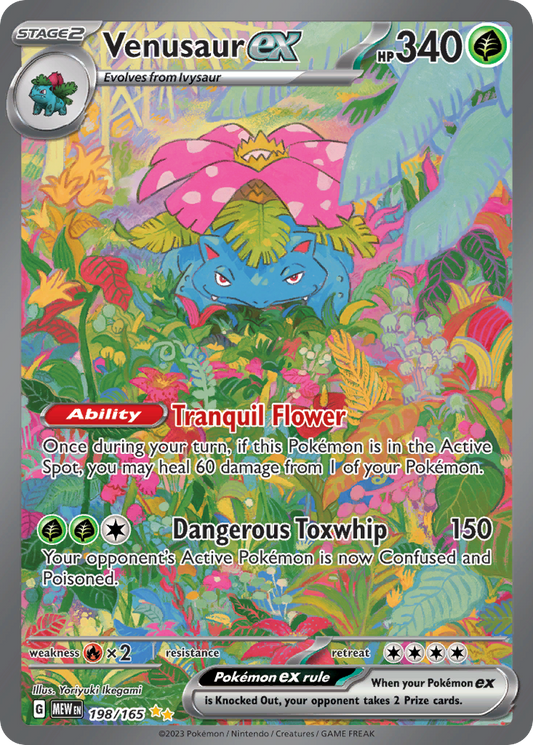 Venusaur ex 198/165 Special Illustration Rare | 151 | Pokemon Card