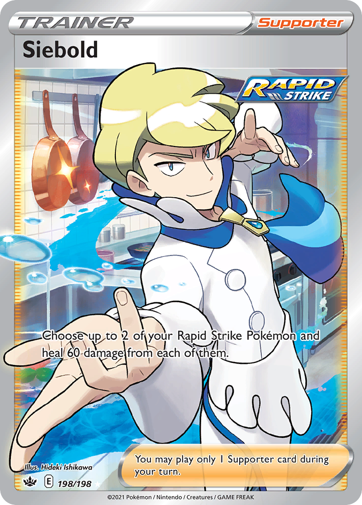 Siebold 198/198 Rare Ultra | Chilling Reign | Pokemon Card