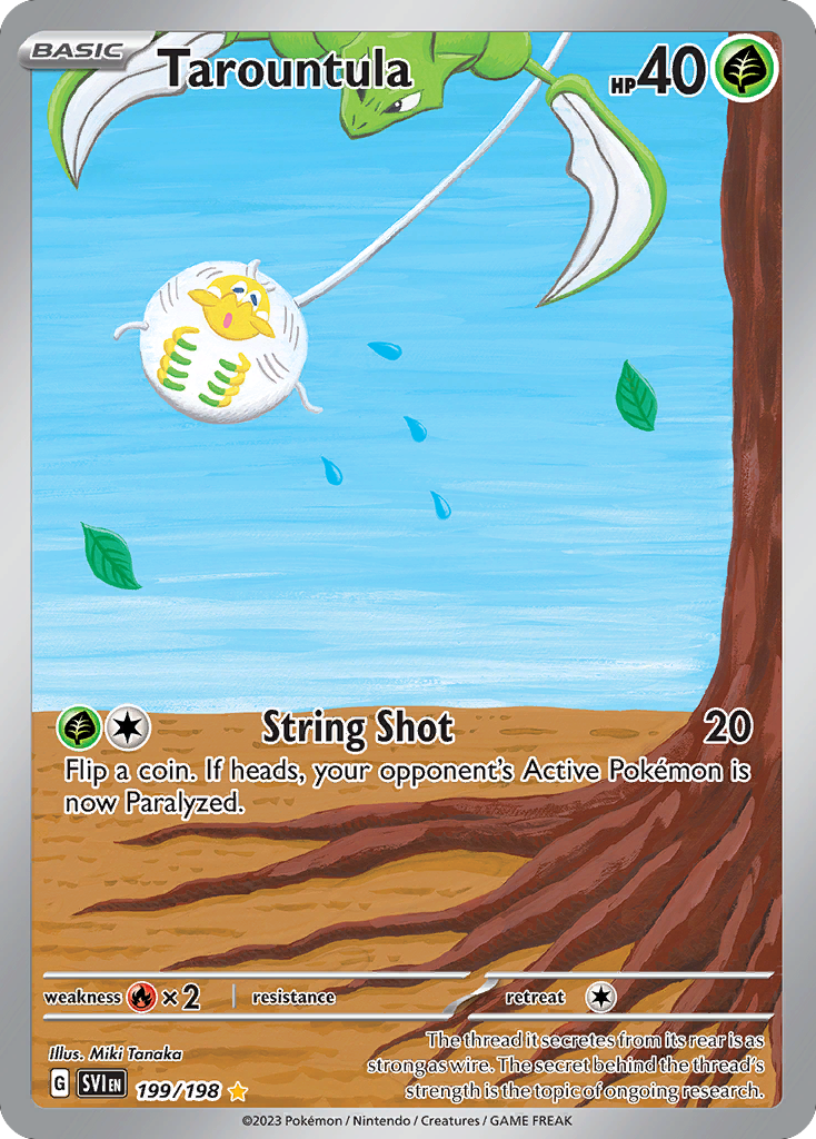 Tarountula 199/198 Illustration Rare | Scarlet & Violet | Pokemon Card