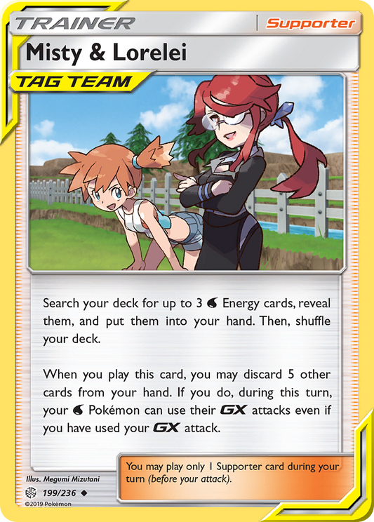 Misty & Lorelei 199/236 Uncommon | Cosmic Eclipse | Pokemon Card