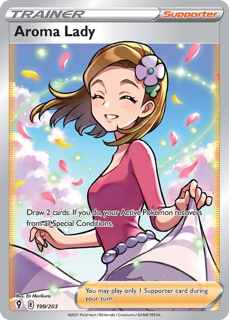 Aroma Lady 199/203 Rare Ultra | Evolving Skies | Pokemon Card