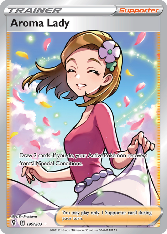 Aroma Lady 199/203 Rare Ultra | Evolving Skies | Pokemon Card