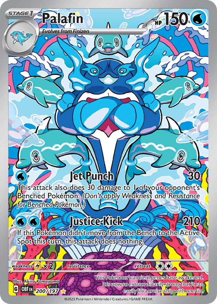 Palafin 200/197 Illustration Rare | Obsidian Flames | Pokemon Card