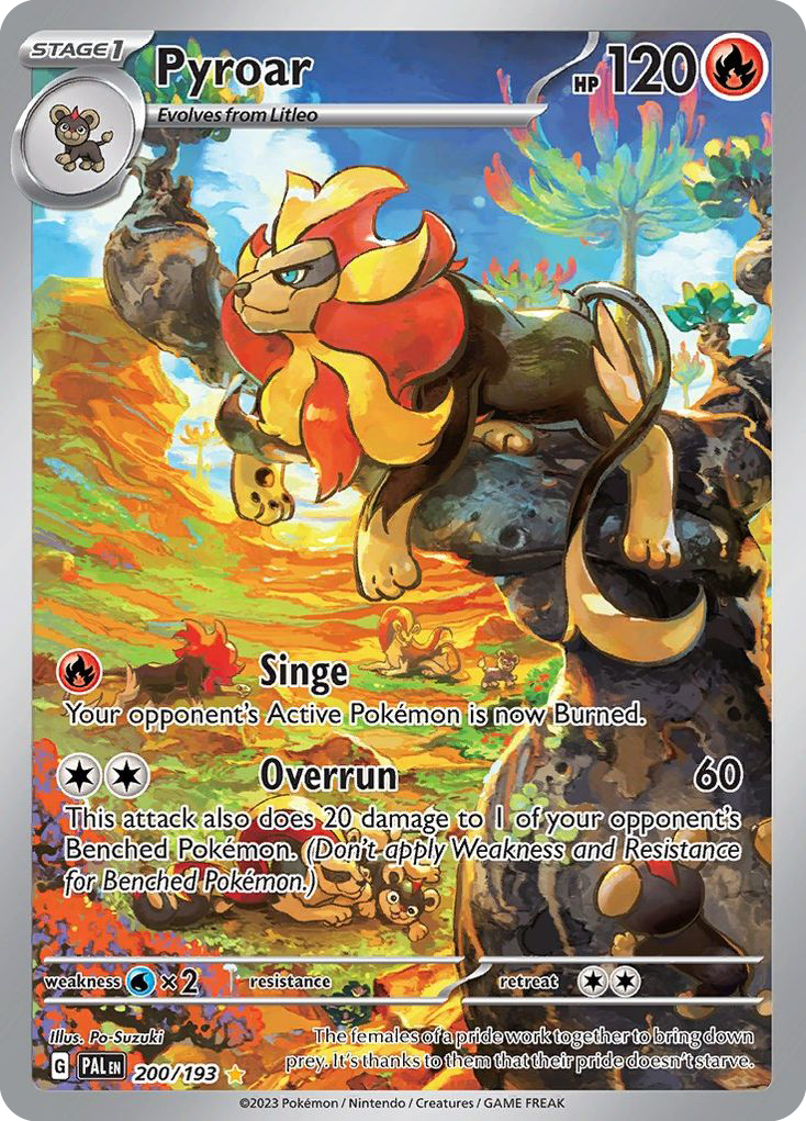 Pyroar 200/193 Illustration Rare | Paldea Evolved | Pokemon Card