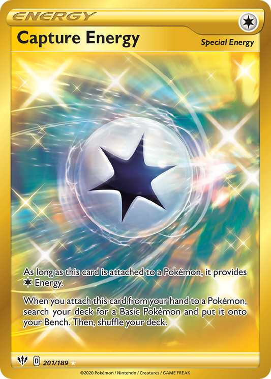 Capture Energy 201/189 Rare Secret | Darkness Ablaze | Pokemon Card