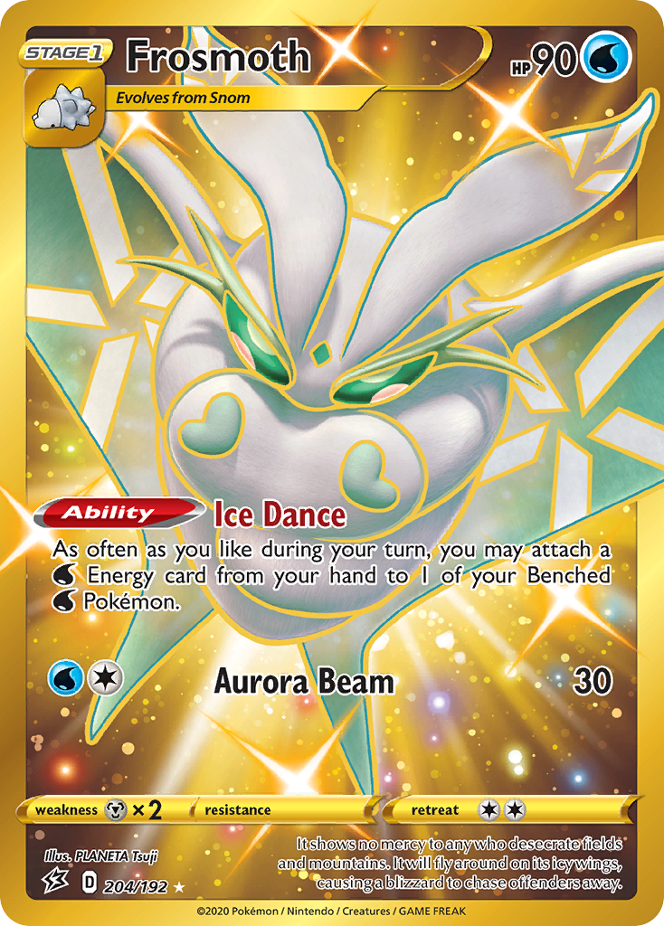 Frosmoth 204/192 Rare Secret | Rebel Clash | Pokemon Card