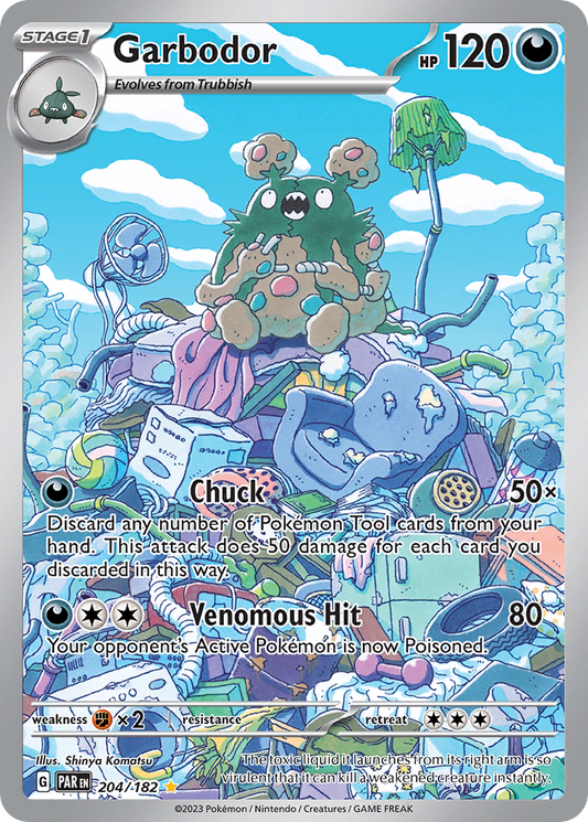 Garbodor 204/182 Illustration Rare | Paradox Rift | Pokemon Card