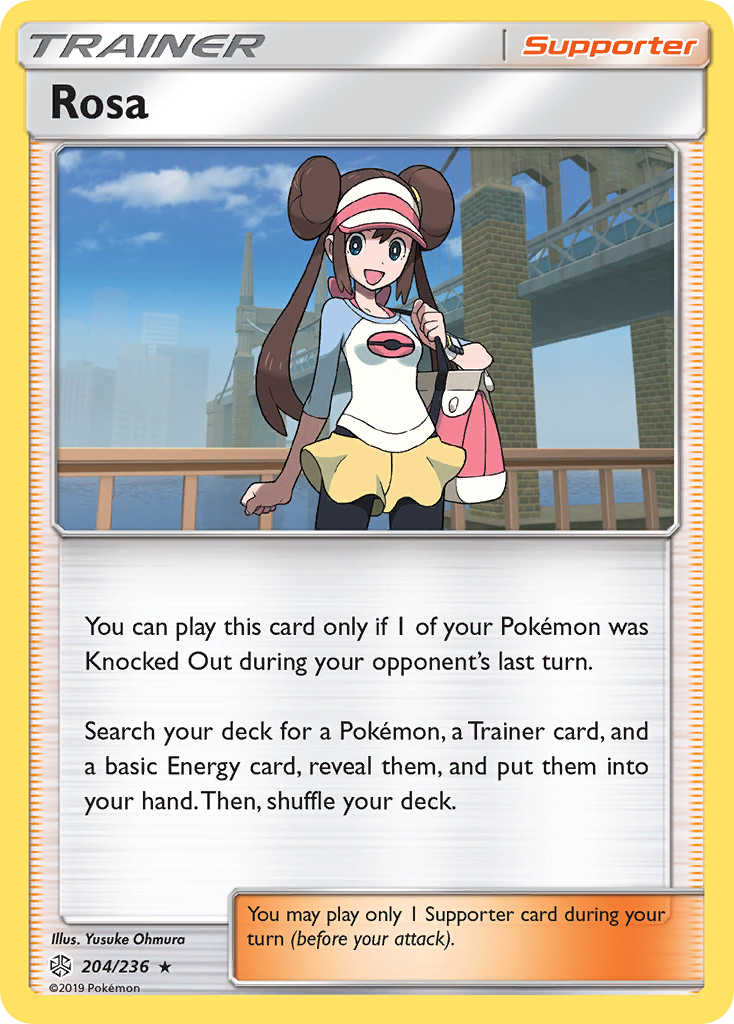 Rosa 204/236 Rare Holo | Cosmic Eclipse | Pokemon Card