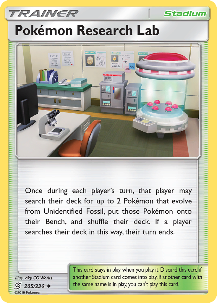 Pokémon Research Lab 205/236 Uncommon | Unified Minds | Pokemon Card