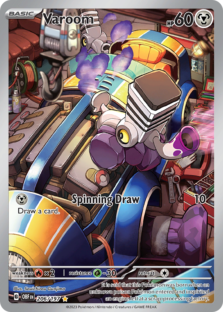 Varoom 206/197 Illustration Rare | Obsidian Flames | Pokemon Card