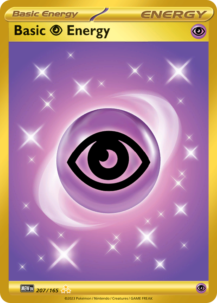Basic Psychic Energy 207/165 Hyper Rare | 151 | Pokemon Card