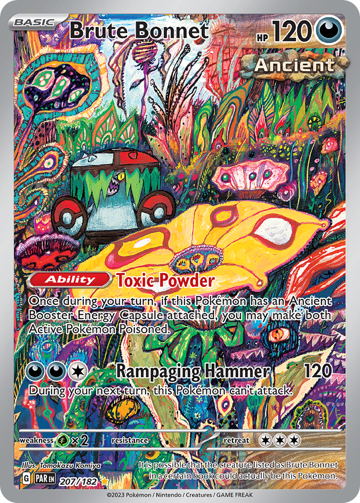 Brute Bonnet 207/182 Illustration Rare | Paradox Rift | Pokemon Card