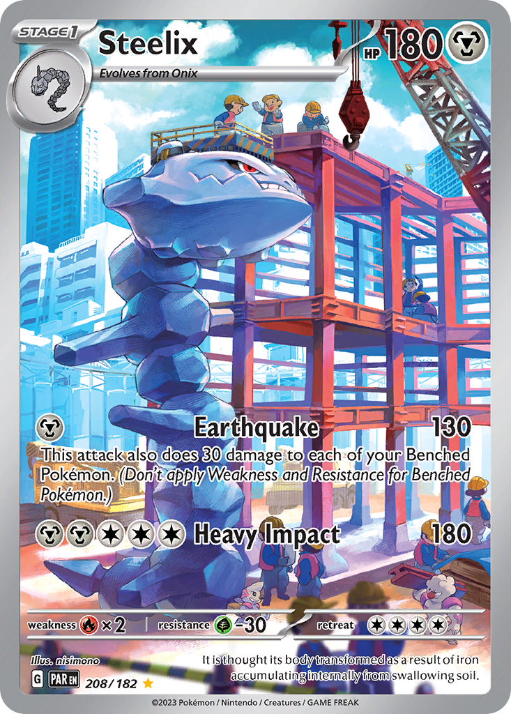 Steelix 208/182 Illustration Rare | Paradox Rift | Pokemon Card
