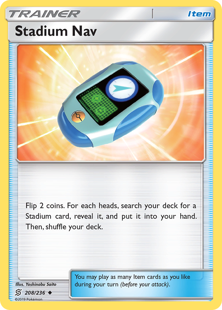 Stadium Nav 208/236 Uncommon | Unified Minds | Pokemon Card