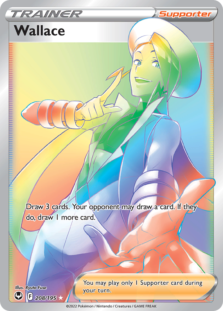 Wallace 208/195 Rare Rainbow | Silver Tempest | Pokemon Card