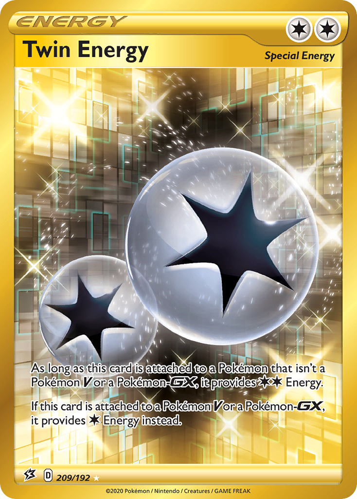 Twin Energy 209/192 Rare Secret | Rebel Clash | Pokemon Card