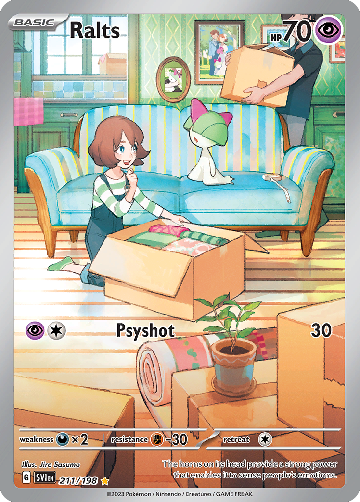 Ralts 211/198 Illustration Rare | Scarlet & Violet | Pokemon Card