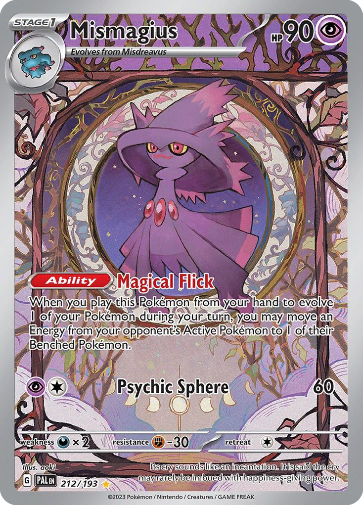 Mismagius 212/193 Illustration Rare | Paldea Evolved | Pokemon Card