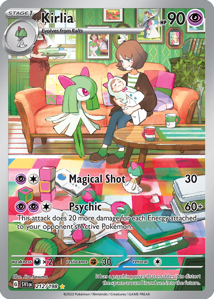 Kirlia 212/198 Illustration Rare | Scarlet & Violet | Pokemon Card