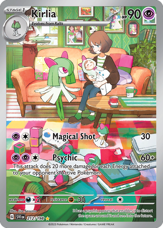 Kirlia 212/198 Illustration Rare | Scarlet & Violet | Pokemon Card