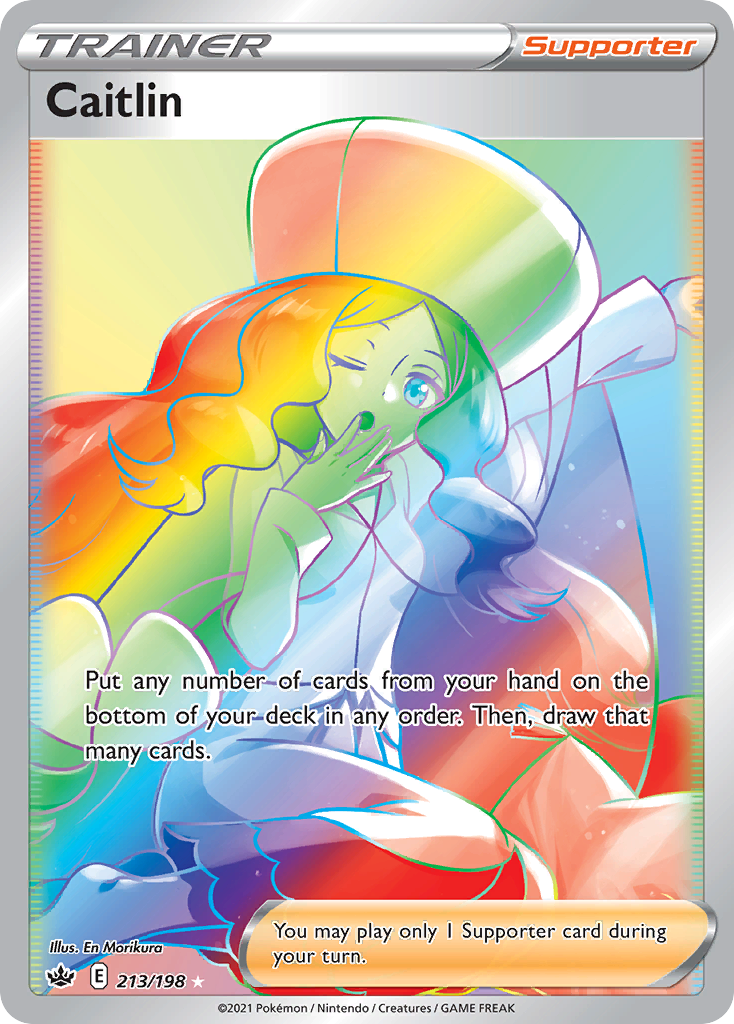 Caitlin 213/198 Rare Rainbow | Chilling Reign | Pokemon Card