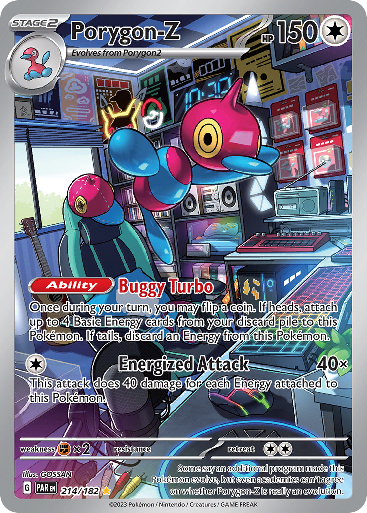 Porygon-Z 214/182 Illustration Rare | Paradox Rift | Pokemon