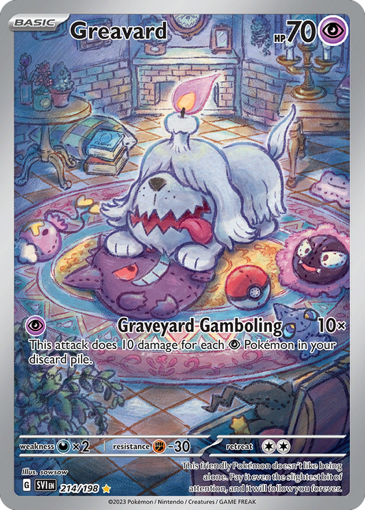 Greavard 214/198 Illustration Rare | Scarlet & Violet | Pokemon Card