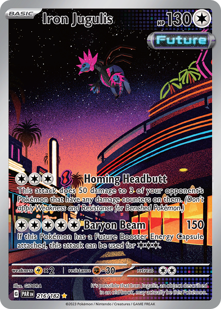 Iron Jugulis 216/182 Illustration Rare | Paradox Rift | Pokemon Card