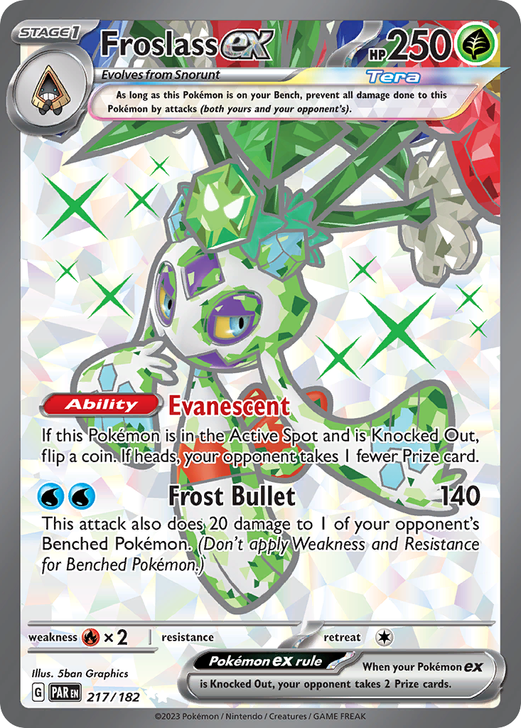 Froslass ex 217/182 Ultra Rare | Paradox Rift | Pokemon Card