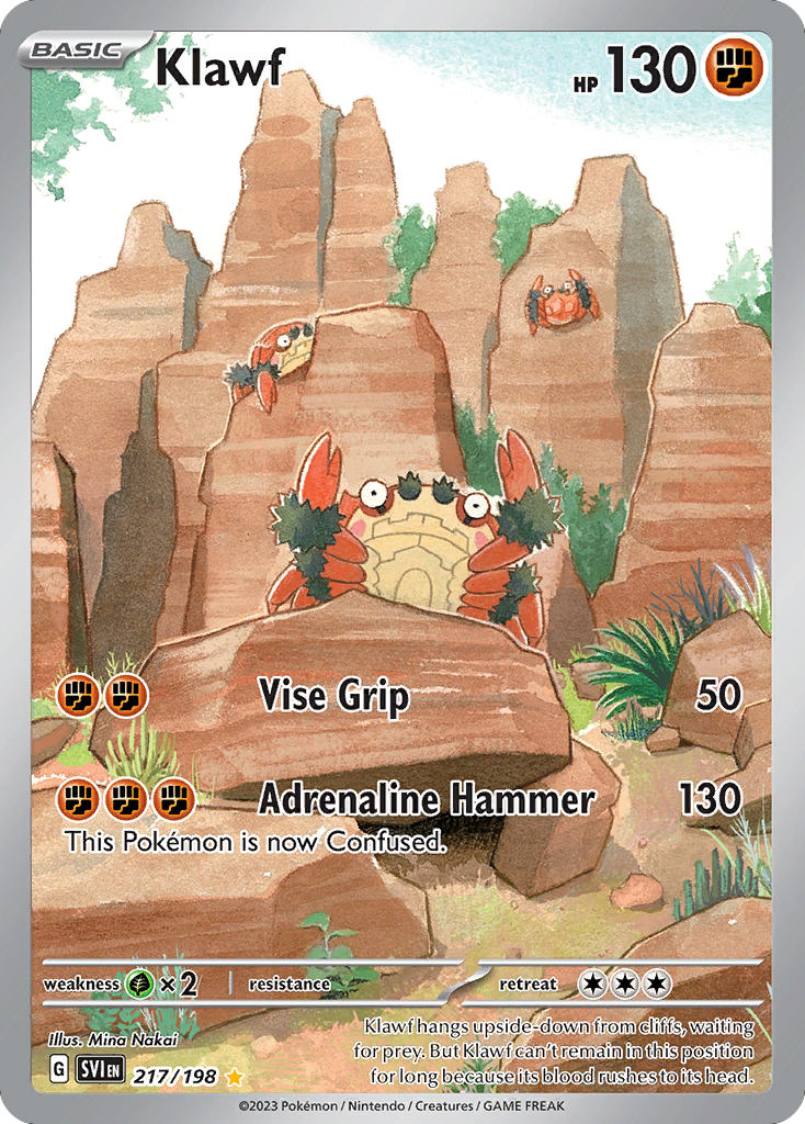 Klawf 217/198 Illustration Rare | Scarlet & Violet | Pokemon Card