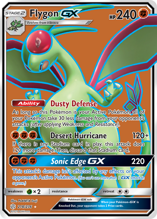 Flygon-GX 218/236 Rare Ultra | Cosmic Eclipse | Pokemon Card